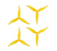 GHJtRs 10Pairs 20PCS JB 51477 5.1X4.77X3 3-PC Compatible Props For RC 5inch 4S 6S Racing And Freestyle Drones(YELLOW)