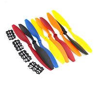 GHJtRs 10pcs 10x4.5 Inches 1045 1045R CW CCW Propellers Compatible With F450 F500 F550 Multi-Copter RC QuadCopter Compatible With 5 Pairs(BLACK)
