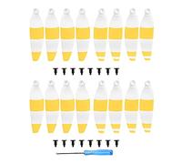 GHJtRs 16 Pcs 4726F Low Noise Propellers Compatible With 2 Lightweight Colorful Accessories Compatible With 2 Drones(WHITE YELLOW)