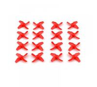GHJtRs 31mm 4 Propeller CW CCW 0.8mm Compatible With Inductrix H36 Tiny6 E010 Tinywhoops Quad Drone 614 615 Brushed Motor DIY Parts(12PAIRS RED)