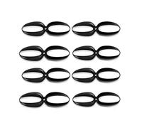 GHJtRs 4 Pairs Foxeer Donut 5145 5.1 Inch Propellers CW CCW Compatible Props Compatible With RC Racing Drones PC Material(BLACK)