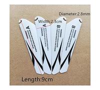 GHJtRs 4pcs 2A 2B 9cm 90mm Length 2.8mm Hole Main Propellers Compatible With R/C Helicopter Model Toys Spare Parts Shipping(4PCS 2A2B-06)