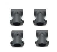 GHJtRs 4PCS Nylon D20mm Tee Joint Compatible With 20mm 25mm Tripod T-shape Carbon Tube Arm Three-channel Fixed Connector Compatible With RC UAV Drone(20MM TO 20MM)