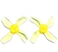 GHJtRs 8 Pairs Of Replacement Propellers Compatible With Tinywhoop Drone Compatible With 31mm 1220 1.2X2X4 4-PC Props 0.8mm 1mm Compatible With RC Freestyle DIY(8PAIRS 1MM YELLOW)