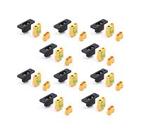 GHJtRs Amass XT90E-M Connector XT90E Male Plug -plated Compatible With XT90 XT90S Female DIY Connecting Part Compatible With RC Aircraft Drone(10X XT90E-M XT90S-F)