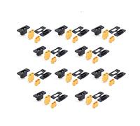 GHJtRs Amass XT90E-M Connector XT90E Male Plug -plated Compatible With XT90 XT90S Female DIY Connecting Part Compatible With RC Aircraft Drone(10X XT90E-M-C XT90-F)