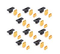 GHJtRs Amass XT90E-M Connector XT90E Male Plug -plated Compatible With XT90 XT90S Female DIY Connecting Part Compatible With RC Aircraft Drone(10X XT90E-M XT90-F)