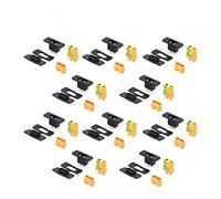 GHJtRs Amass XT90E-M Connector XT90E Male Plug -plated Compatible With XT90 XT90S Female DIY Connecting Part Compatible With RC Aircraft Drone(10XXT90E-M-C XT90S-F)