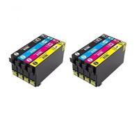 GHJtRs Compatible AU T812XL Ink Cartridge 812XL For Workforce Pro WF-3820 WF-3825 WF-4830 WF-4835 WF-7830 WF-7840 WF-7845(2 SETS)