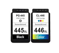 GHJtRs Compatible Ink Cartridge For PG 445 PG445 PG445XL Works With MX494 MG2440 MG2540 MG2940 MG2942 Models Replacement For PG445 CL446 Cartridges(1BLACK 1COLOR)