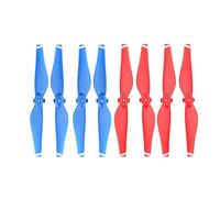 GHJtRs D Air Drone Compatible 8PCS Quick Release Propellers Replacement Accessories Spare Parts Screw Wing Fan(BLUE RED)