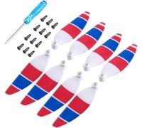 GHJtRs Drone Accessories Compatible With 4726F Propeller Compatible With 2 8pcs Colorful Replacement Props Spare Parts Combo Helices Fun Wing Fans(RED BLUE WHITE)