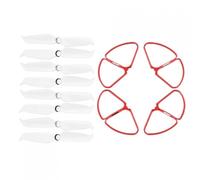 GHJtRs Drone Accessories Compatible With Phantom 4 Pro 4P 4A Propeller Guard 4pcs Quick Release Props Bumper Protection Cover Spare Part(RED SET)