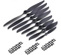 GHJtRs Drone Accessories Compatible With Propellers 10pcs Compatible With 4.5x4.5E 5x5E 6x4E 7x5E 8x6E 9x6E 9x4.7E 10x5E 10x7E 11x7E 12x6E 12x10E 13x8E 14x7E RC Airplane Replacement Color 13x8E(6X4E)