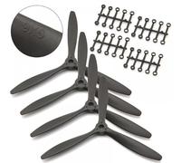 GHJtRs Efficient Three Drone Propellers 8060 9060 1060 1170 Compatible With RC Airplane Available In 1 2 4PCS(4PCS 9060)
