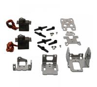 GHJtRs Programmable Robot Dual Axle Servo Mounting Base Bracket Compatible With Air Unit Camera Compatible With RC Airplane Drone Parts(WITH 2PCS SERVO)