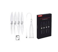 GHJtRs Propellers Compatible With Air 3 3 Pro 4 Pro Accessories Night Light Low Noise Propeller Compatible With Drones 2 Pairs(FOR DJI AIR 3)