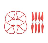 GHJtRs Quick-Release Foldable Propellers Compatible With X8 SE 2020 Compatible Quadcopter Replacement Drone Accessories 4/8pcs Spare Parts(RED SET)