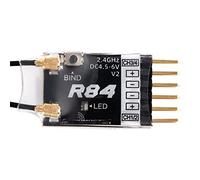 GHJtRs Radiomaster R81 R84 R86 R86C R88 R161 4CH 6CH 8CH 16CH Receiver Compatible With SBUS RSSI V2.0 Compatible With D8 D16 TX16S SE RC Drones(R84 RECEIVER)