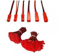 GHJtRs RC Lipo Connectors Set 20pcs 100mm 150mm 200mm Male Female Plug Compatible With RC Cars Boats Drones Airplanes 10 Pairs(100MM JST PLUG)