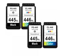 GHJtRs Replacement Ink Cartridge PG445 CL446 XL Compatible With MX494 MG2440 MG2540 MG2940 MG2942 2944 Printers Fits PG 445 CL 446(2Black 2Color)