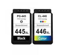 GHJtRs Replacement Ink Cartridge PG445 CL446 XL Compatible With MX494 MG2440 MG2540 MG2940 MG2942 2944 Printers Fits PG 445 CL 446(1Black 1Color)