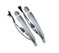 GHJtRs Silver Outside Door Handle with Button 1 Or 2 Or 4 Piece Front Or Rear Left Or Right Side Compatible with Koleos 2.0 2008 2024 Driver Passenger(2 pcs Front Pair)