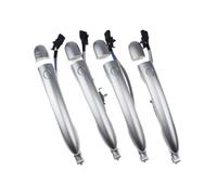 GHJtRs Silver Outside Door Handle with Button 1 Or 2 Or 4 Piece Front Or Rear Left Or Right Side Compatible with Koleos 2.0 2008 2024 Driver Passenger(4 Sides Front Rear)