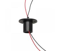 GHJtRs Slip Ring Compatible Electric Collector 2 4 6 8 12 24 Channel Wires 2A 12.5mm 15.5mm Compatible With Rotating Dining Table(DIA.12.5MM 2CH 2A)