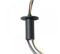 GHJtRs Slip Ring Compatible Electric Collector 2 4 6 8 12 24 Channel Wires 2A 12.5mm 15.5mm Compatible With Rotating Dining Table(DIA.15.5MM 24CH 2A)
