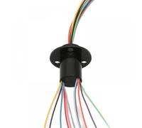 GHJtRs Slip Ring Compatible Electric Collector 2 4 6 8 12 24 Channel Wires 2A 12.5mm 15.5mm Compatible With Rotating Dining Table(DIA.12.5MM 12CH 2A)