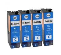 GHJtRs T40D Compatible Pigment Ink Cartridge For T40D1 T40D2 T40D3 T40D4 For SureColor SC-T3100 SC-T5100 SC-T2100 Inkjet Refurbish printer(4PCS CYAN)