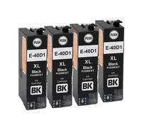 GHJtRs T40D Compatible Pigment Ink Cartridge For T40D1 T40D2 T40D3 T40D4 For SureColor SC-T3100 SC-T5100 SC-T2100 Inkjet Refurbish printer(4PCS BLACK)
