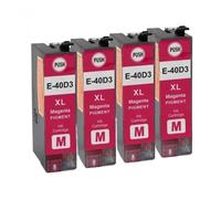 GHJtRs T40D Compatible Pigment Ink Cartridge For T40D1 T40D2 T40D3 T40D4 For SureColor SC-T3100 SC-T5100 SC-T2100 Inkjet Refurbish printer(4PCS MAGENTA)