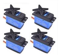 GHJtRs Torque Coreless Motor Servo Waterproof Digital 180 Degree Compatible Servo Compatible With TD8120MG 20kg And TD8325MG 25kg With Remote Control(4PCS 25KG SERVO)