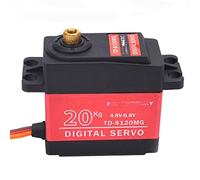 GHJtRs Torque Coreless Motor Servo Waterproof Digital 180 Degree Compatible Servo Compatible With TD8120MG 20kg And TD8325MG 25kg With Remote Control(1PCS 20KG SERVO)