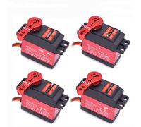 GHJtRs Torque Coreless Motor Servo Waterproof Digital 180 Degree Compatible Servo Compatible With TD8120MG 20kg And TD8325MG 25kg With Remote Control(4X20KG 4X 25T ARM)