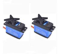 GHJtRs Torque Coreless Motor Servo Waterproof Digital 180 Degree Compatible Servo Compatible With TD8120MG 20kg And TD8325MG 25kg With Remote Control(2PCS 25KG SERVO)