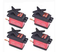 GHJtRs Torque Coreless Motor Servo Waterproof Digital 180 Degree Compatible Servo Compatible With TD8120MG 20kg And TD8325MG 25kg With Remote Control(4PCS 20KG SERVO)