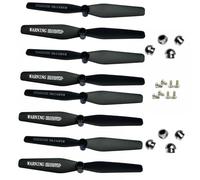 GHJtRs VISUO XS816 XS809W XS809HW XS809 XS809S RC Quadcopter Drone Accessories Propeller Screws Guard Motor Gear Compatible Parts(8COVER-8BLADES)