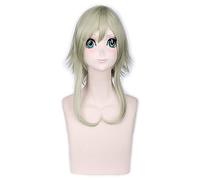 GHK 40cm Vocaloid Gumi Fluffy Cosplay Wig Green Yellow Ombre Hair Wigs For Women Heat Resistant Synthetic Fiber 4 Models tea green