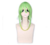 GHK 40cm Vocaloid Gumi Fluffy Cosplay Wig Green Yellow Ombre Hair Wigs For Women Heat Resistant Synthetic Fiber 4 Models green yellow ombre