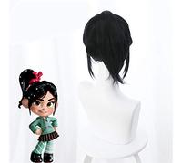 GHK Black Ralph Breaks the Internet Wreck-It Ralph 2 Vanellope Cosplay Wig Halloween Cosplay Prop Headwear purim Carnival props