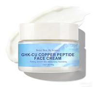 GHK-Cu Copper Peptide Face Cream - Peptide Moisturiser with GHK-Cu Copper Peptides, Lightweight Anti-Aging Face Moisturizer, Hydrating & Nourishing Firming Face Cream with Ceramides & Niacinamide 100g