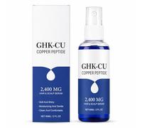 GHK-CU Copper Peptide Scalp Serum - Lightweight 60ml Peptide Serum Spray with Glycerin, Non-Greasy Root Care for Fuller-Looking Hair, Daily Copper Peptides Essence for Fine Hair, Women & Men