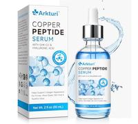 GHK-Cu Copper Peptide Serum, Anti Aging Serum with Hyaluronic Acid to Improve Wrinkles, Tightening, Moisturizing, Smoothing Skin, Targets Fine Lines & Wrinkles Skincare 60ml (1PC)