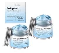 GHK-Cu Copper Peptides, Beef Tallow Skin Care Balm, Infused with Whipped Grass-Fed Tallow, Contain Honey & Vitamin E Face & Body Moisturizer for Dry, Sensitive, Aging Skin(2 Pcs)