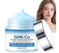 GHK-Cu Copper Peptides Beef Tallow Skin Care,Infused Whipped Grass Fed Tallow&Honey Balm,Anti Aging Face Cream,Wrinkle Repair Tallow Balm for Men&Women,Moisturizing Hydrating Collagen Face Cream