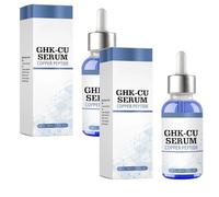 GHK-Cu Copper Peptides Face Serum - Lightweight Hydrating Face Serum with Hyaluronic Acid & Niacinamide for Sensitive Skin, Gentle Daily Use, 30 ml (2 Pcs)