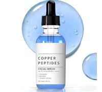Ghk-cu Copper Peptides Serum for Face Anti Aging Collagen Booster, GHK CU Peptide Hyaluronic Acid Serum - Anti Wrinkle, Tightening, Moisturizing, Smoothing Skin, Fine Lines, Korean Skincare 30ml